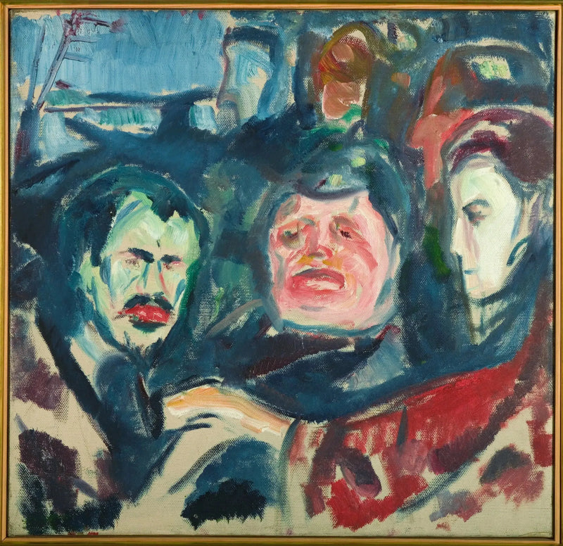 Tre Mænd - Edvard Munch