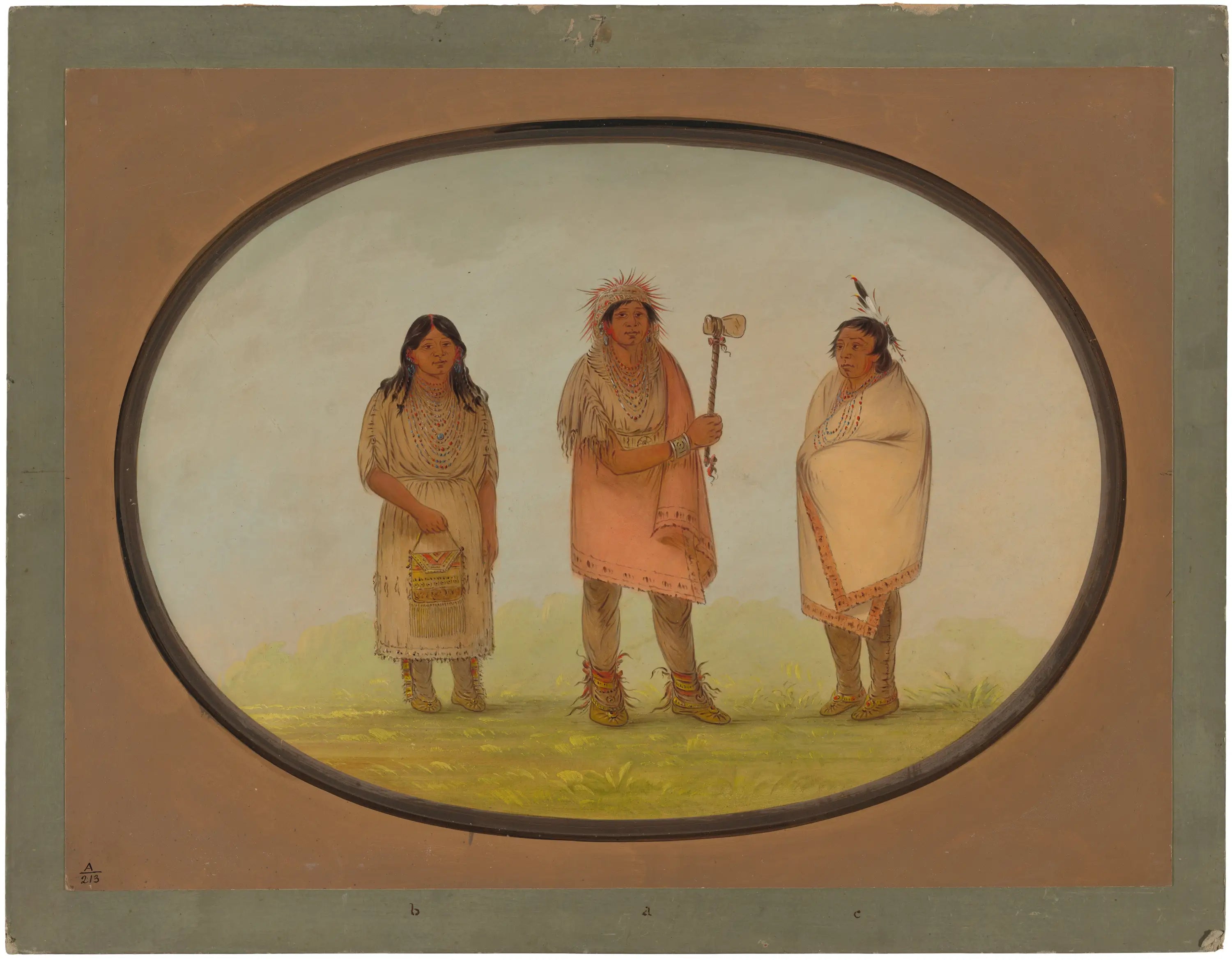 Trois Indiens Piankeshaw - George Catlin - Alpha Reproduction