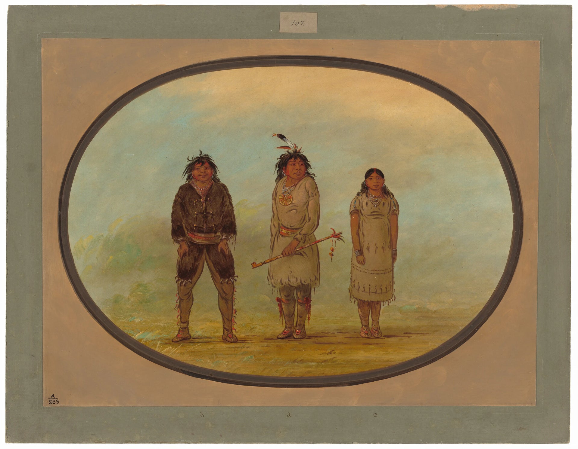 Trois Indiens Selish - George Catlin