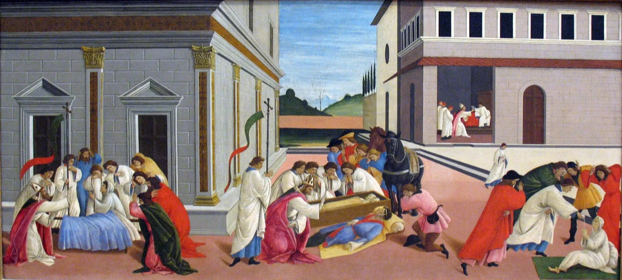 Tre Mirakler af Saint Zénobe - Sandro Botticelli