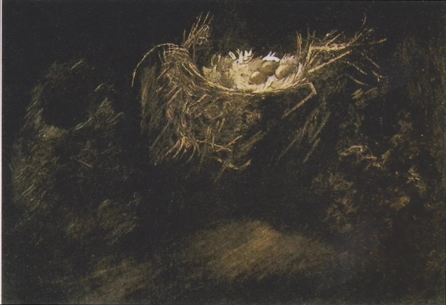 Stilleben med tre fuglereder - Vincent van Gogh