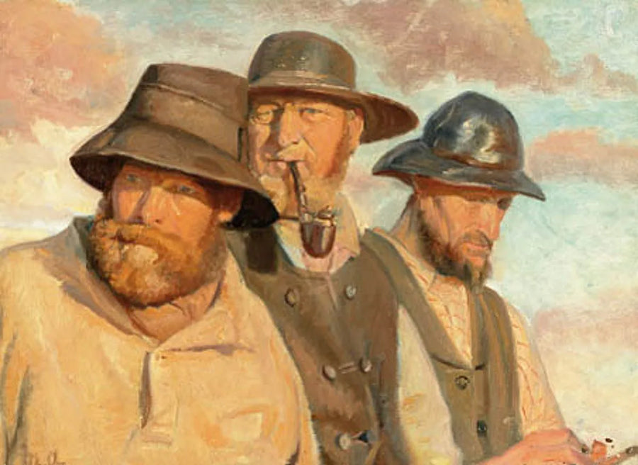 Tre fiskere fra Skagen. -Michael Peter Ancher