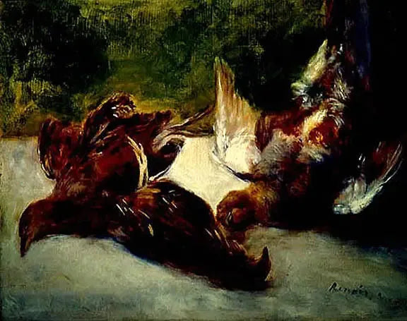 Tre perlehøns - Pierre-Auguste Renoir