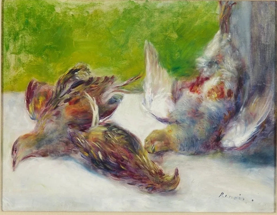 Tre perlehøns - Pierre-Auguste Renoir