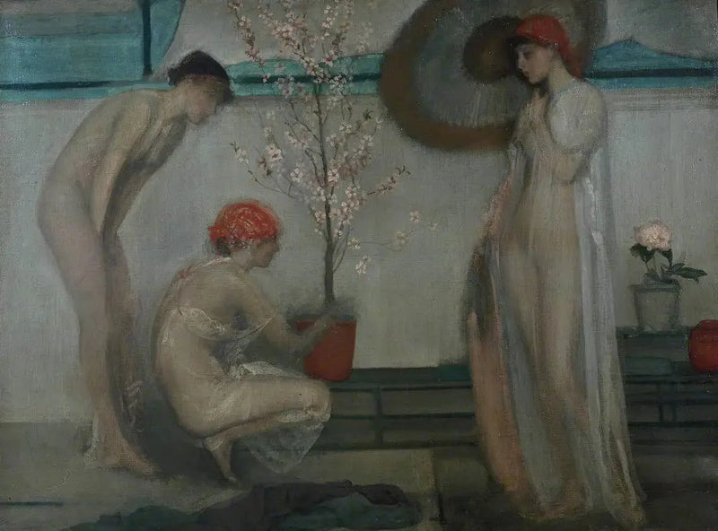 Tre personer: rosa og grå - James Abbott McNeill Whistler