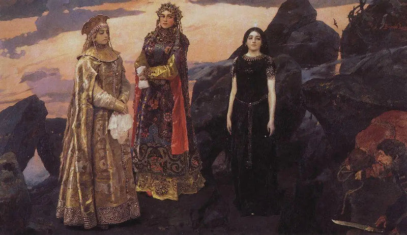 Tre prinsesser af det underjordiske rige - Viktor Vasnetsov
