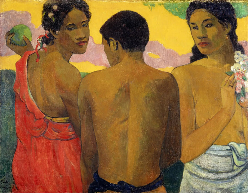 Tre Tahitianske, eller Samtale - Paul Gauguin
