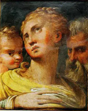 Tre hoveder - Parmigianino