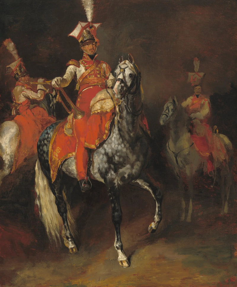 Trompetere til hest fra Napoleons kejsergarde - Théodore Géricault