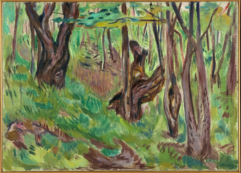 Rugetræstubbe om sommeren - Edvard Munch