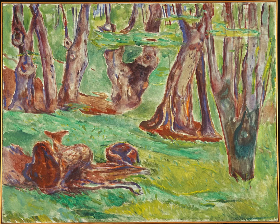 Rugetræstubbe om sommeren - Edvard Munch
