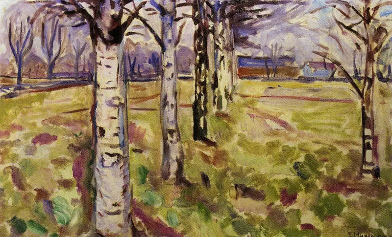 Birketræstubbe - Edvard Munch
