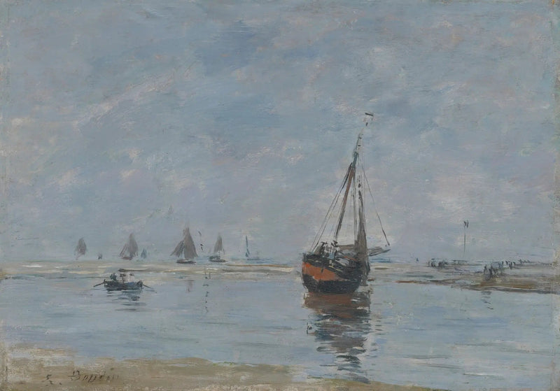 Trouville ved lavvande - Eugène Boudin
