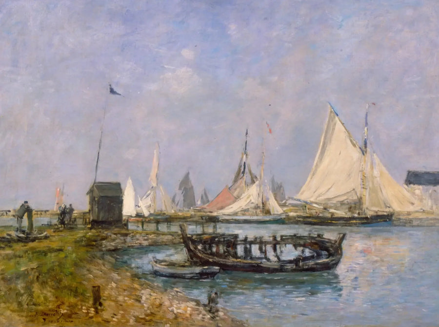 Trouville - Indgang til havnen - Eugène Boudin