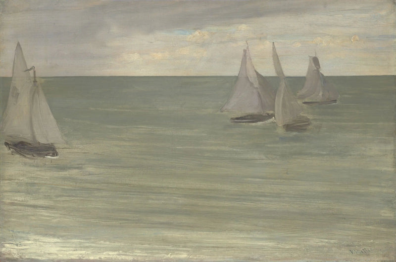 Trouville (Grå og Grøn, sølvhavet) - James Abbott McNeill Whistler
