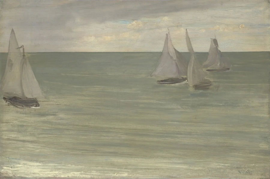 Trouville (Grå og Grøn, sølvhavet) - James Abbott McNeill Whistler