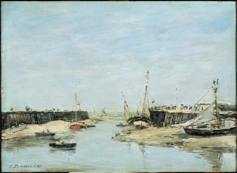Trouville Ved Lavvande - Eugène Boudin