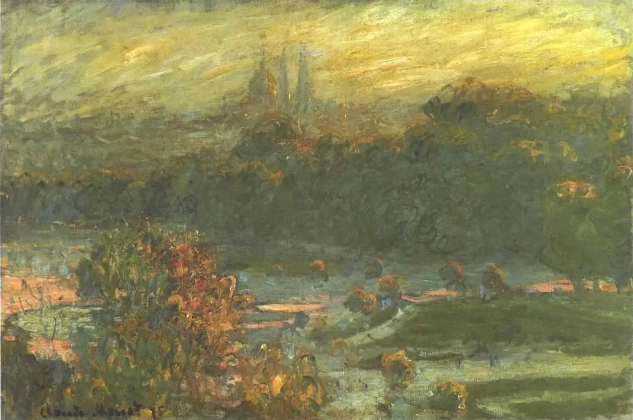 Tuilerierne, skitse W403 - Claude Monet