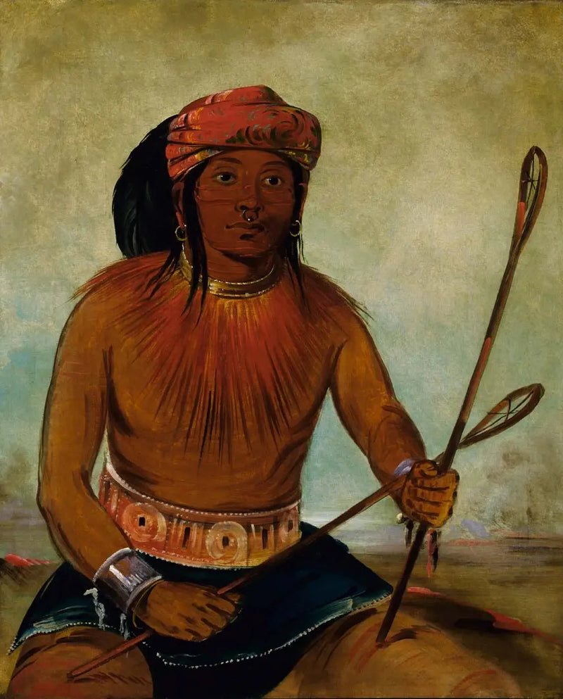 Tul-lock-chísh-ko, drikker stenens saft - George Catlin
