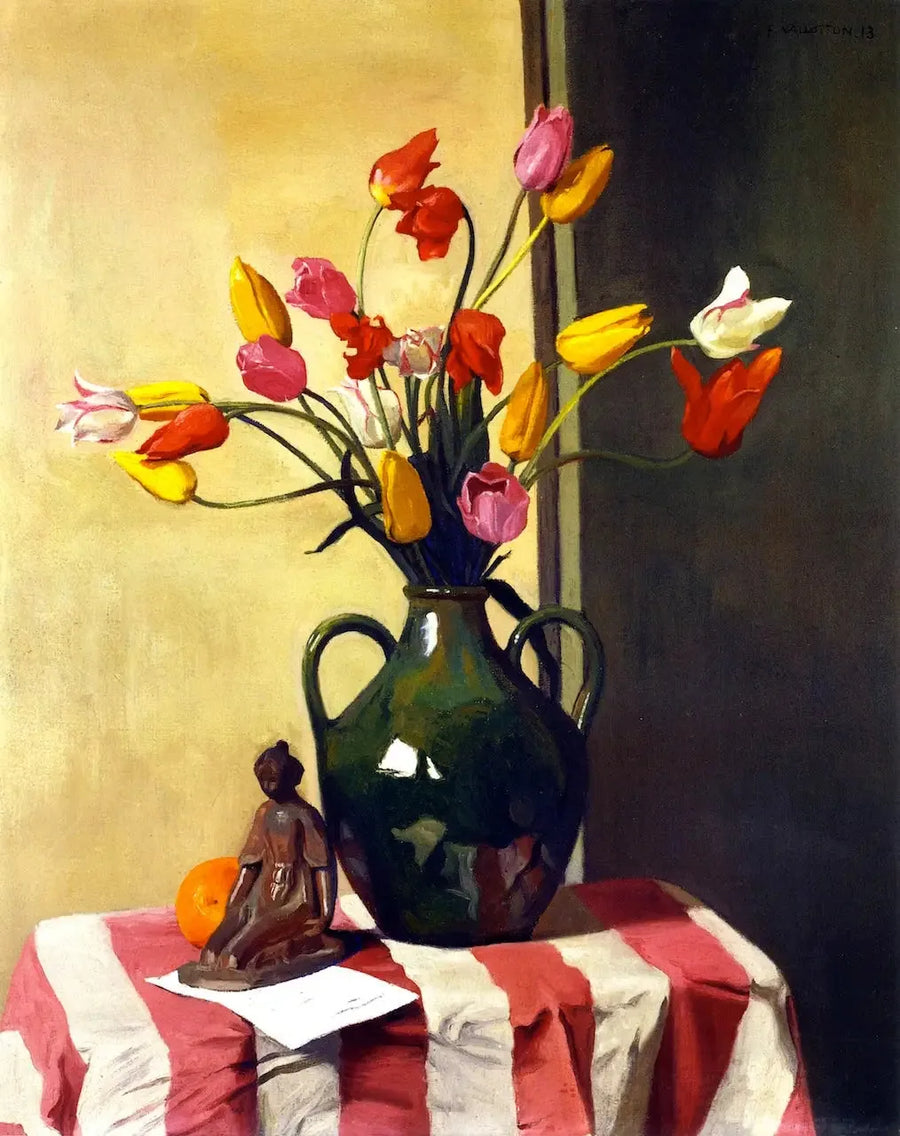 Tulipaner og statuetter af Maillol - Félix Vallotton