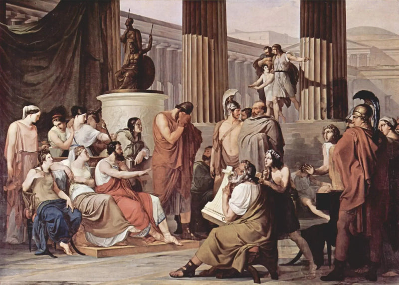 Ulysses ved Alcinoos' hof - Francesco Hayez