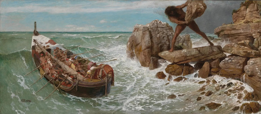 Ulysses og Polyfem - Arnold Bøcklin