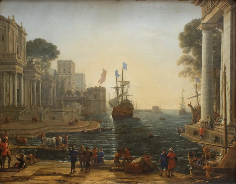 Ulysse afleverer Chryséis til sin far - Claude Lorrain