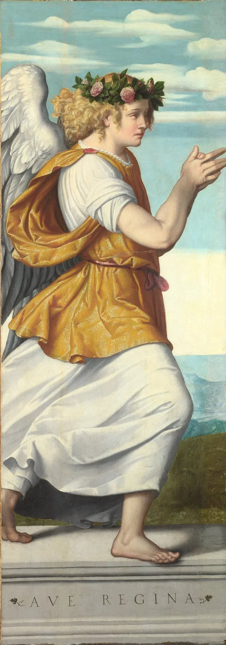 En engel tilbedende - Alessandro Bonvicino