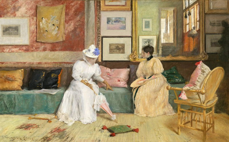 En venlig opkald - William Merritt Chase