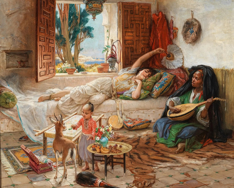 En eftermiddag i Alger - Frederick Arthur Bridgman