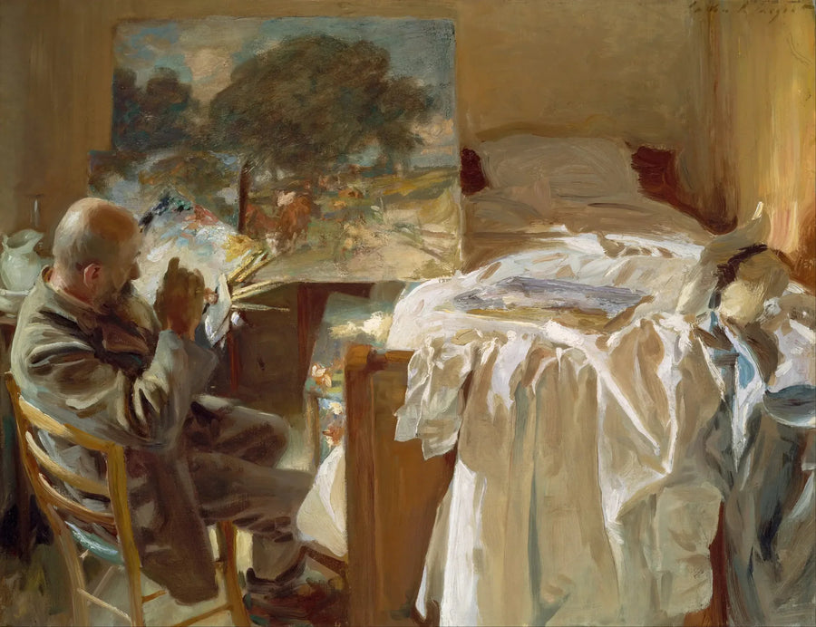 En kunstner i sit atelier - John Singer Sargent