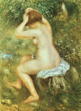 En badende - Pierre-Auguste Renoir