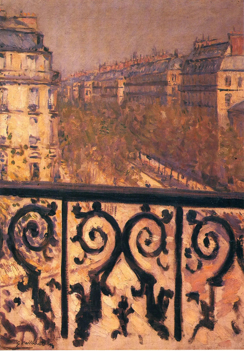 En balkon i Paris - Gustave Caillebotte