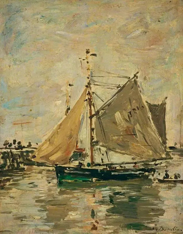 En fiskerbåd, Trouville - Eugène Boudin