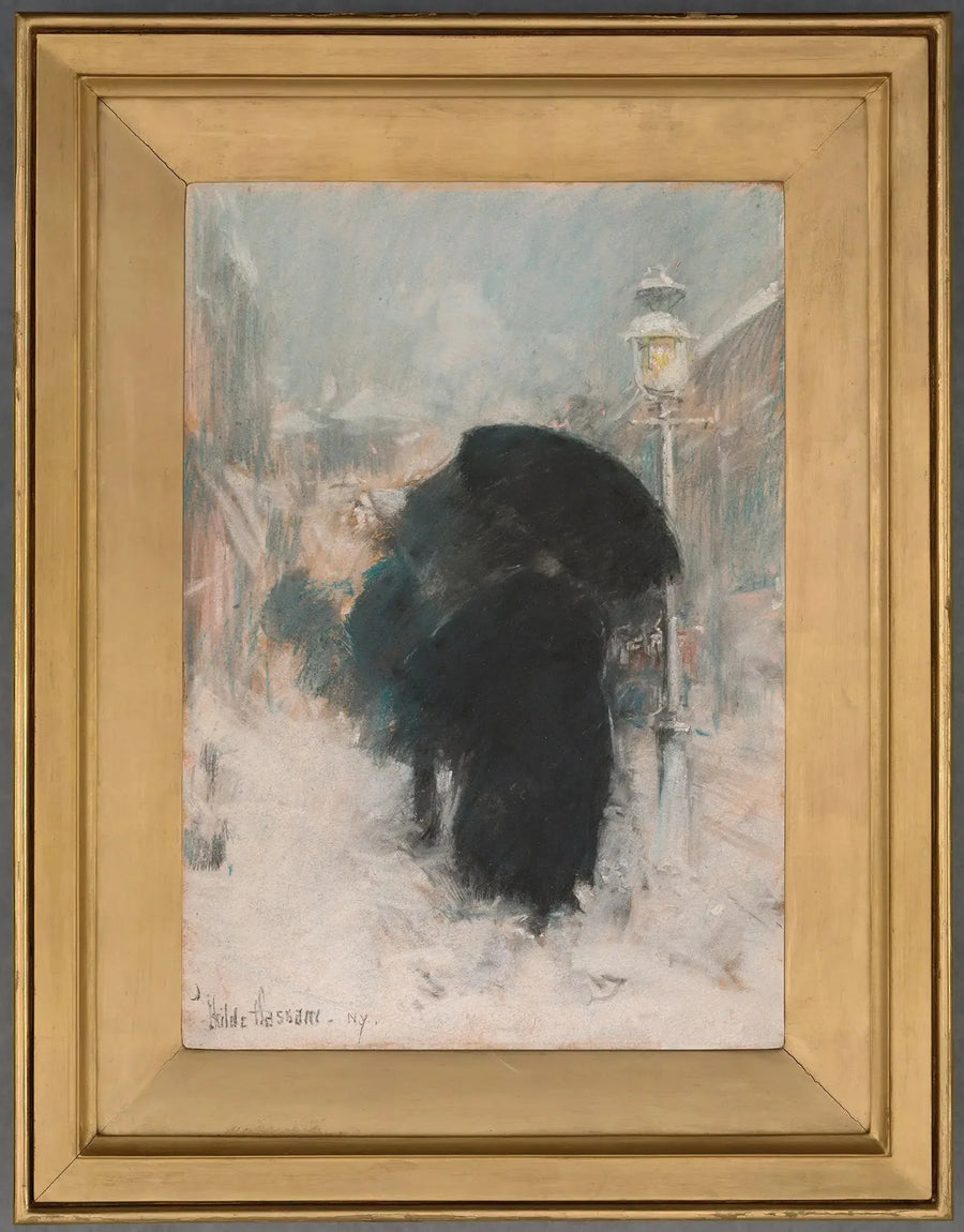 En snestorm i New York - Childe Hassam