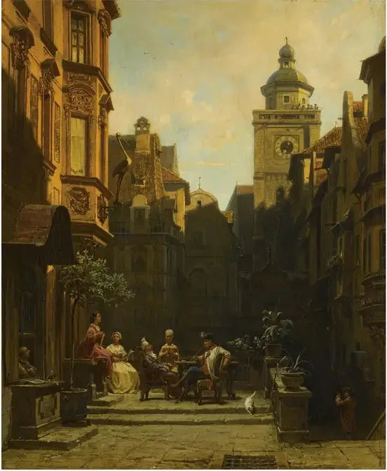 En god potte - Carl Spitzweg