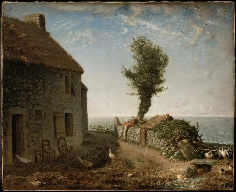Et stykke af landsbyen Gréville - Jean-François Millet