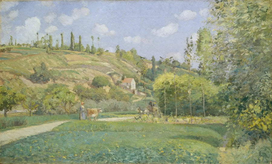 En hyrde i Valhermeil, Auvers-sur-Oise - Camille Pissarro