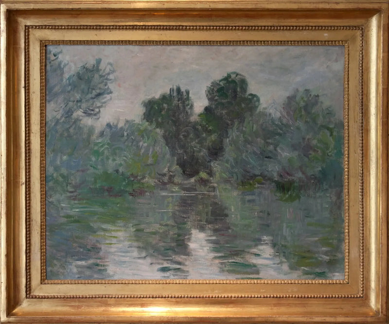 En arm af Seinen nær Vétheuil - Claude Monet