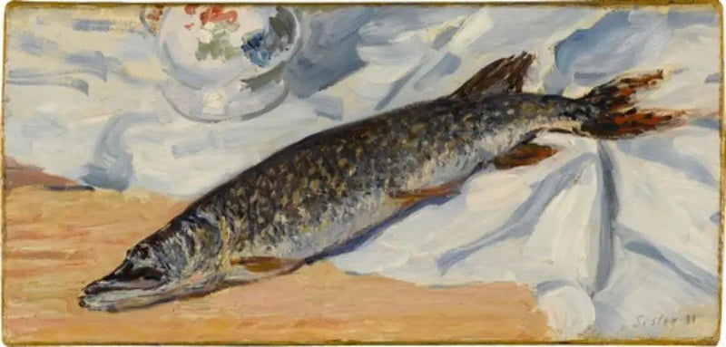 En gedde fra Loing - Alfred Sisley