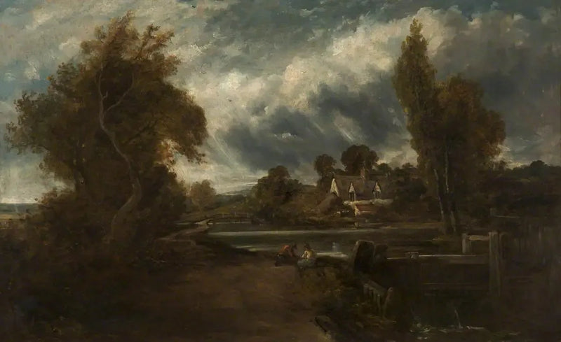 En hængelås på Stour - John Constable