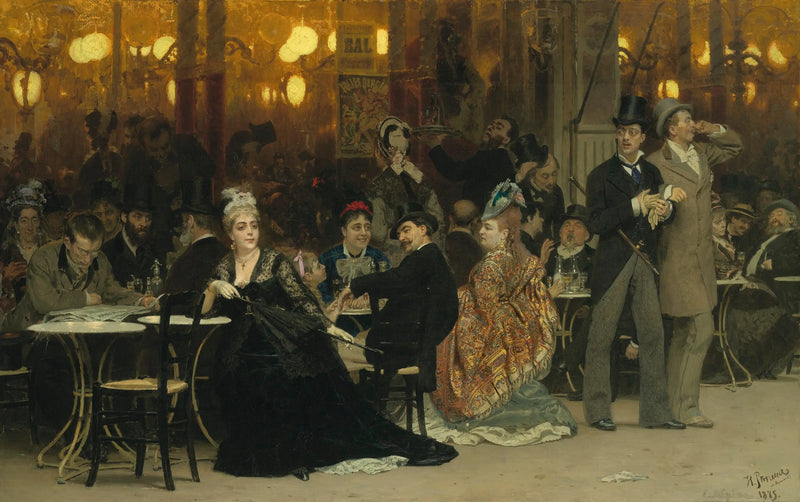 En parisisk café - Ilya Repin