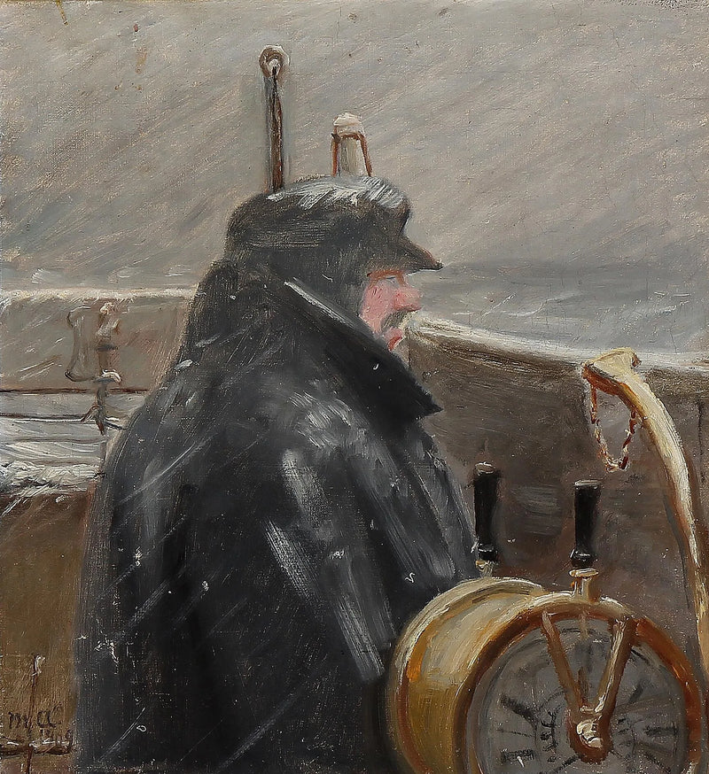 En kaptajn på broen. - Michael Peter Ancher