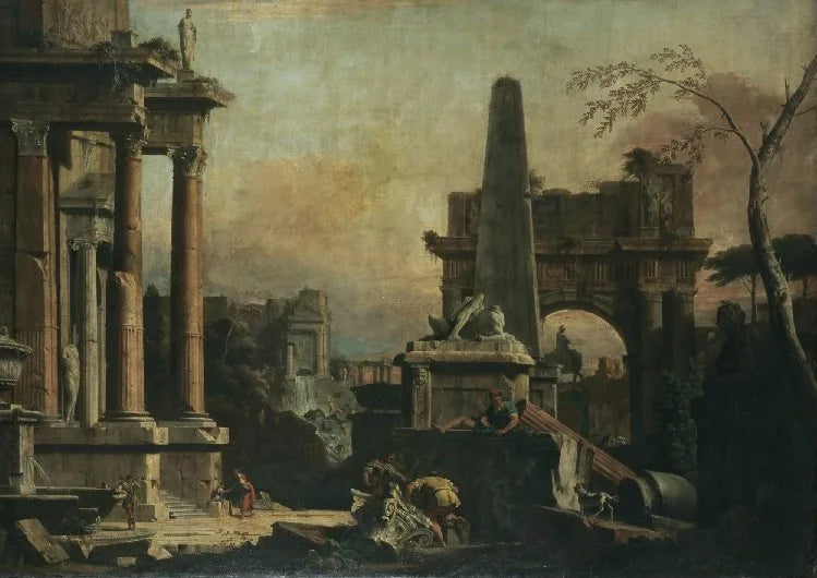En Capriccio af den klassiske Rom - Sebastiano Ricci