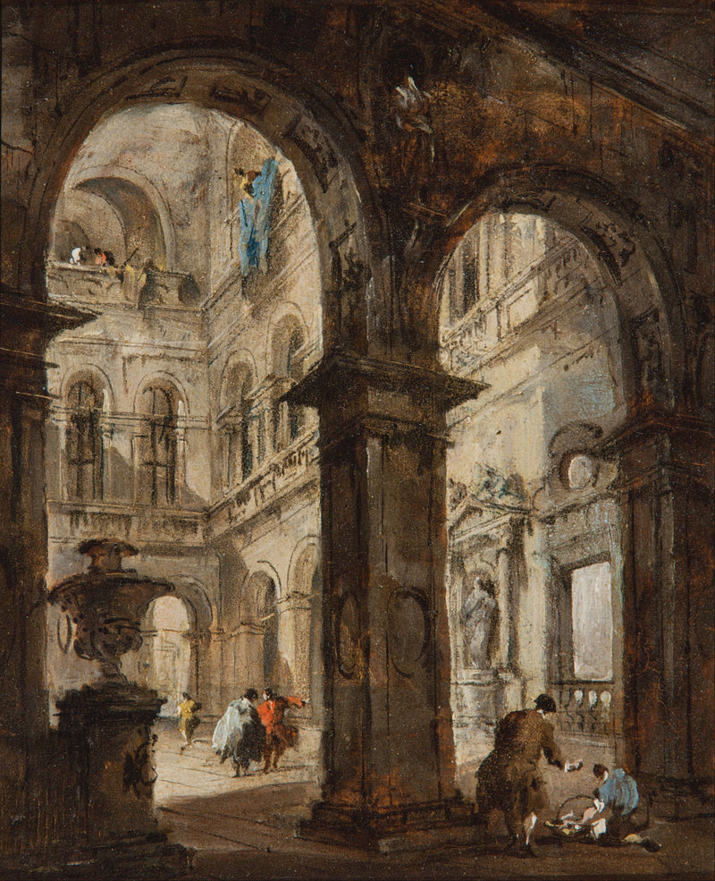 En arkitektonisk skødespil - Francesco Guardi
