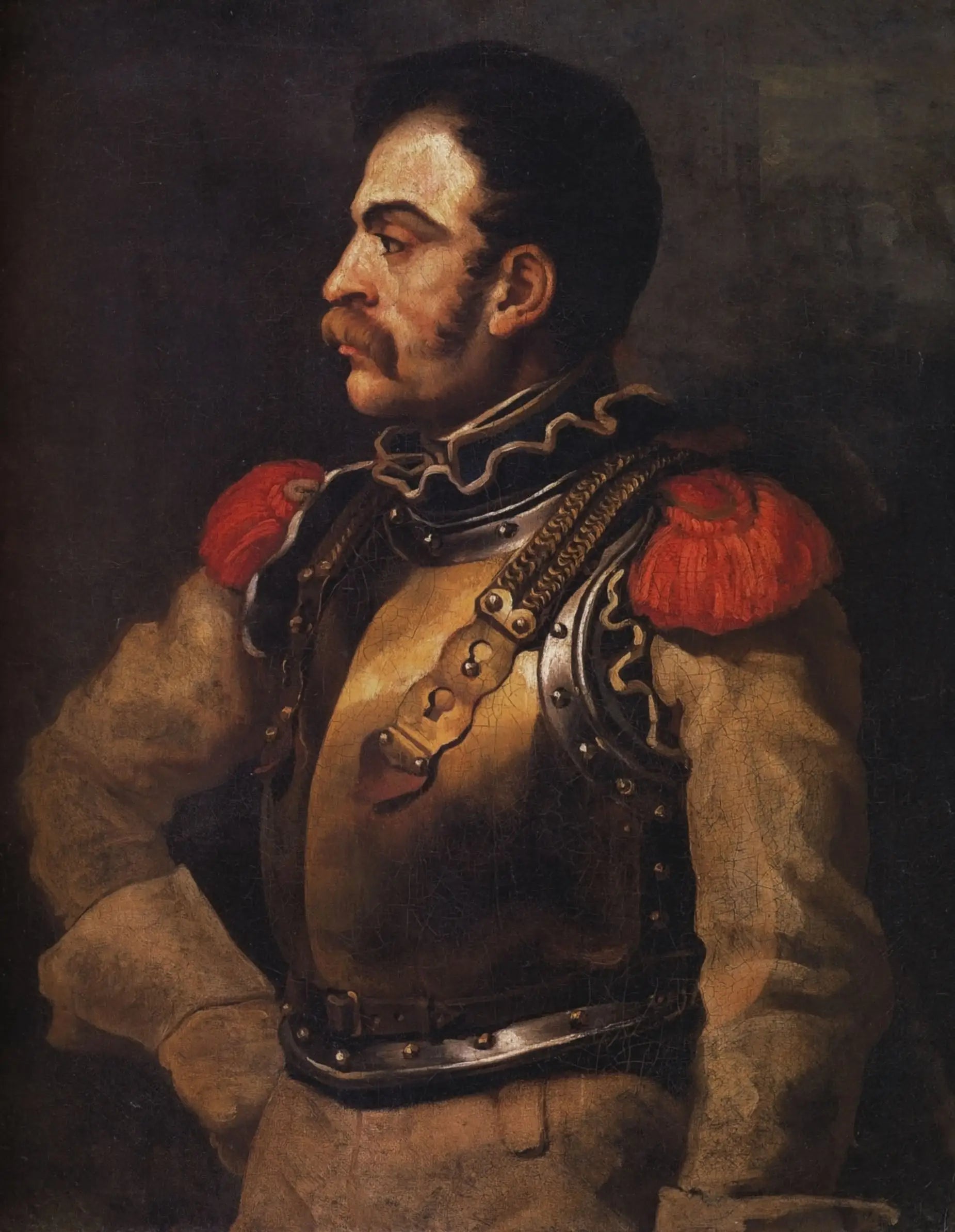 Reproduction du tableau « Un carabinier - Théodore Géricault » par Alpha Reproduction en peinture à l’huile