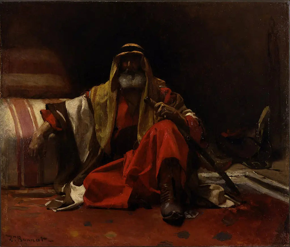 Un cheikh arabe - Léon Bonnat image 1 copie peinte à la main à l’huile
