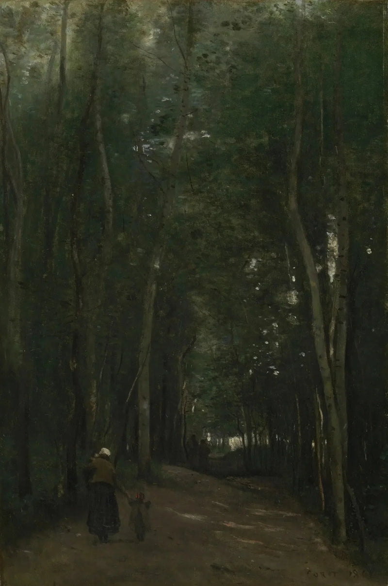En vej til Saint-Cloud - Jean-Baptiste Camille Corot