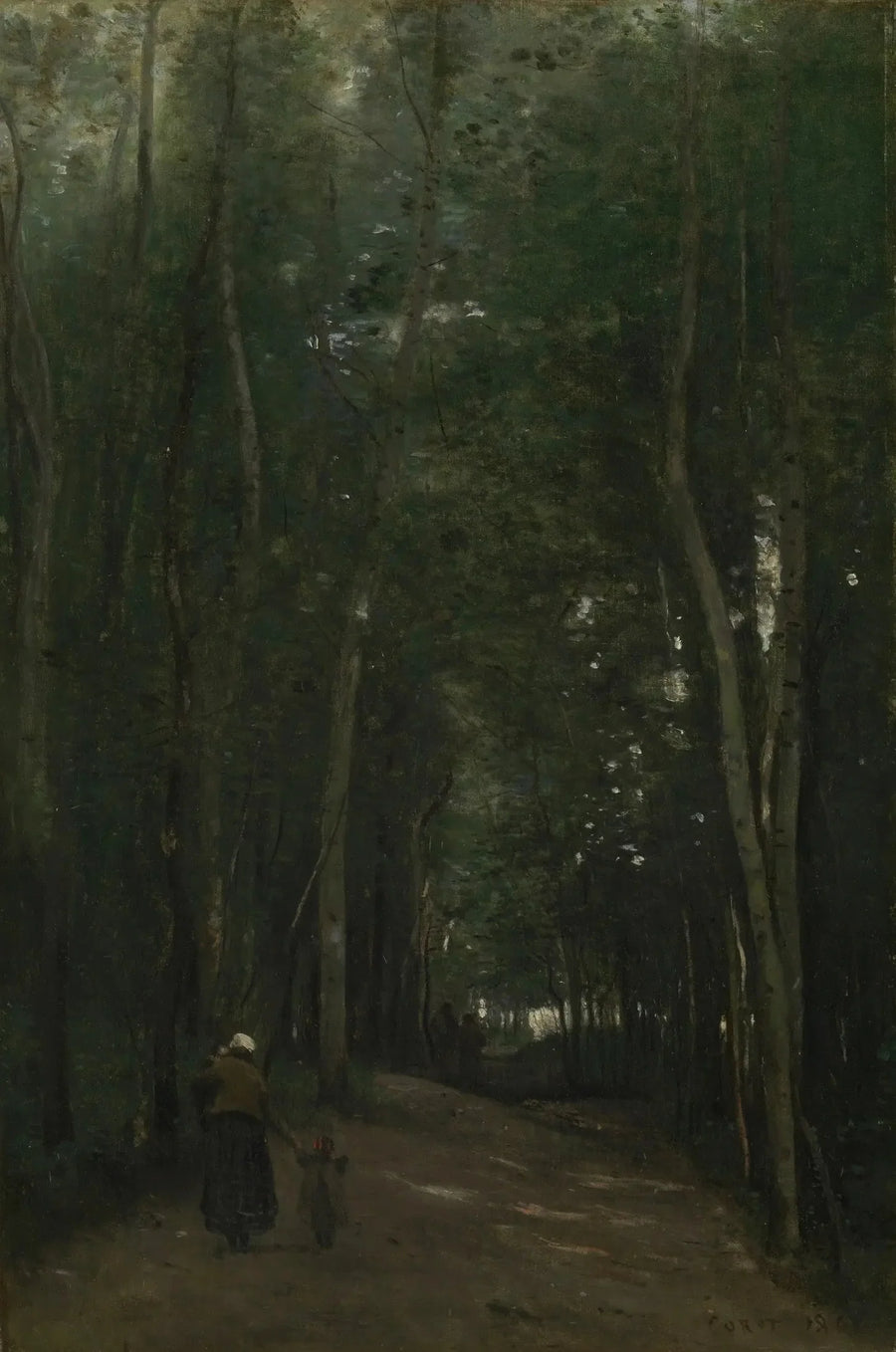 En vej til Saint-Cloud - Jean-Baptiste Camille Corot
