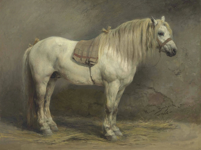 En hvid hest - Rosa Bonheur
